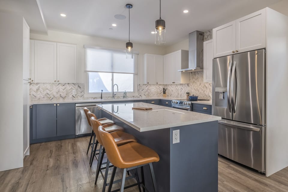 Custom Kitchen with Large Island 