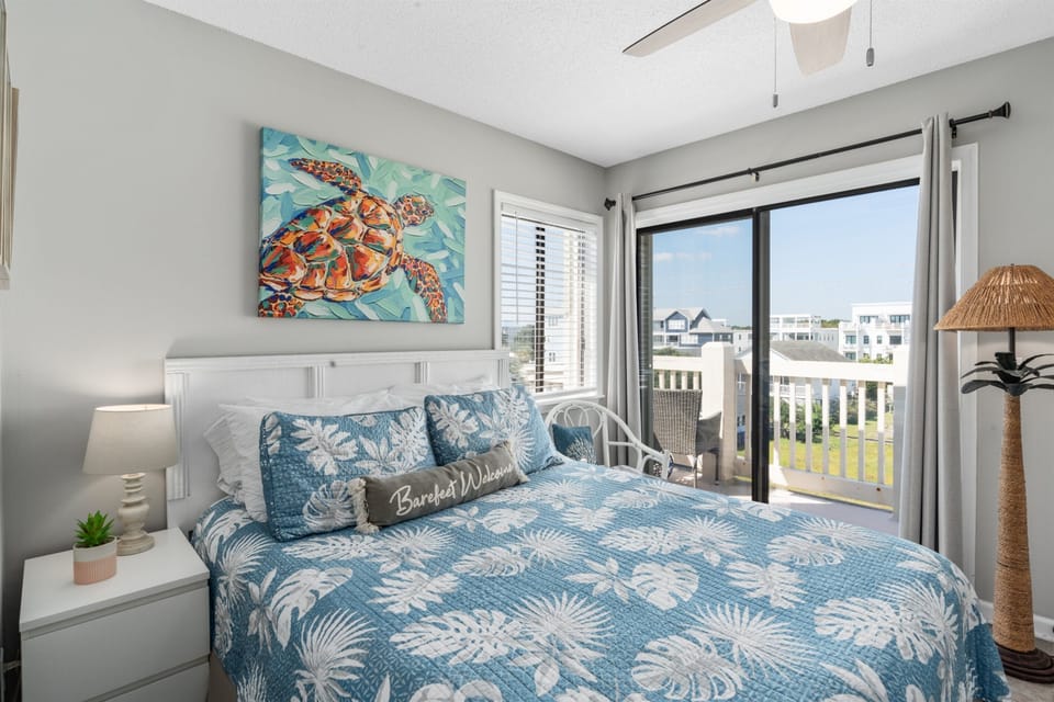 Bedroom, town balcony