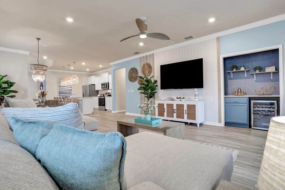 Coastal Theme Living Room