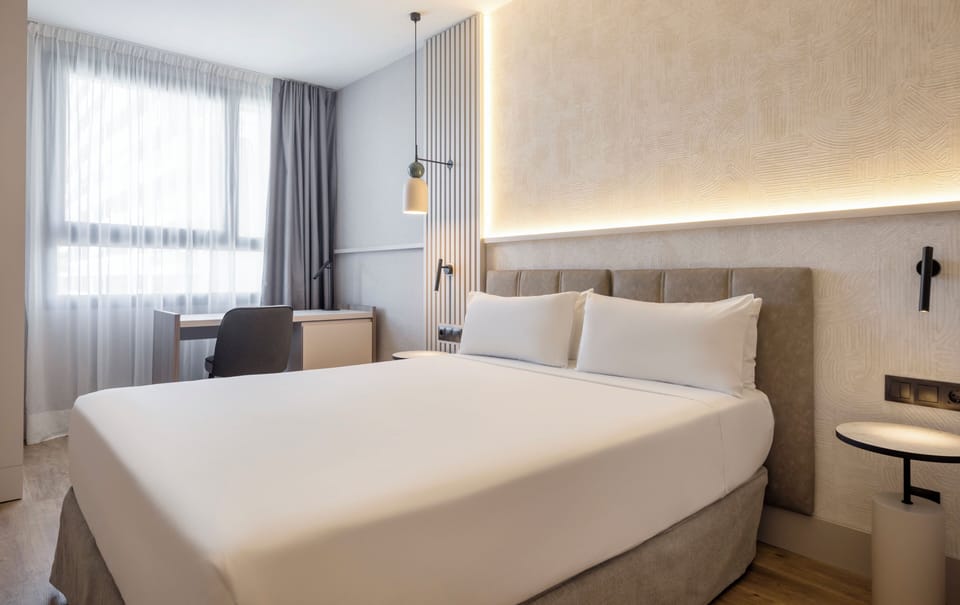 Premium Double Room | In-room safe, desk, laptop workspace, blackout drapes