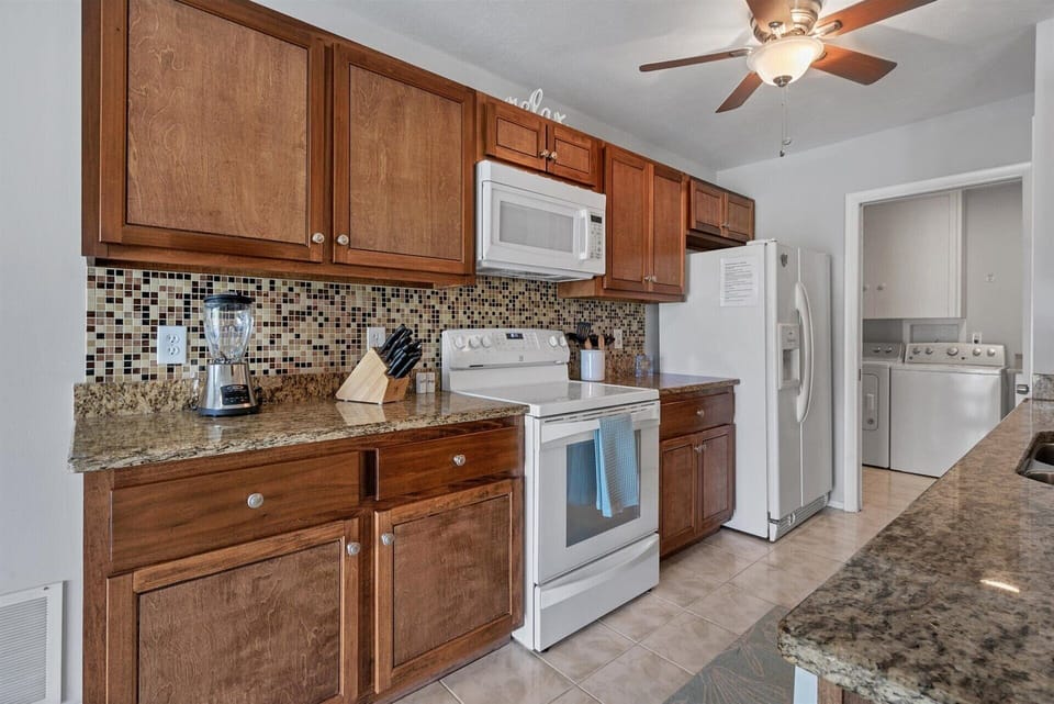 Kitchen with everything needed to make a meal