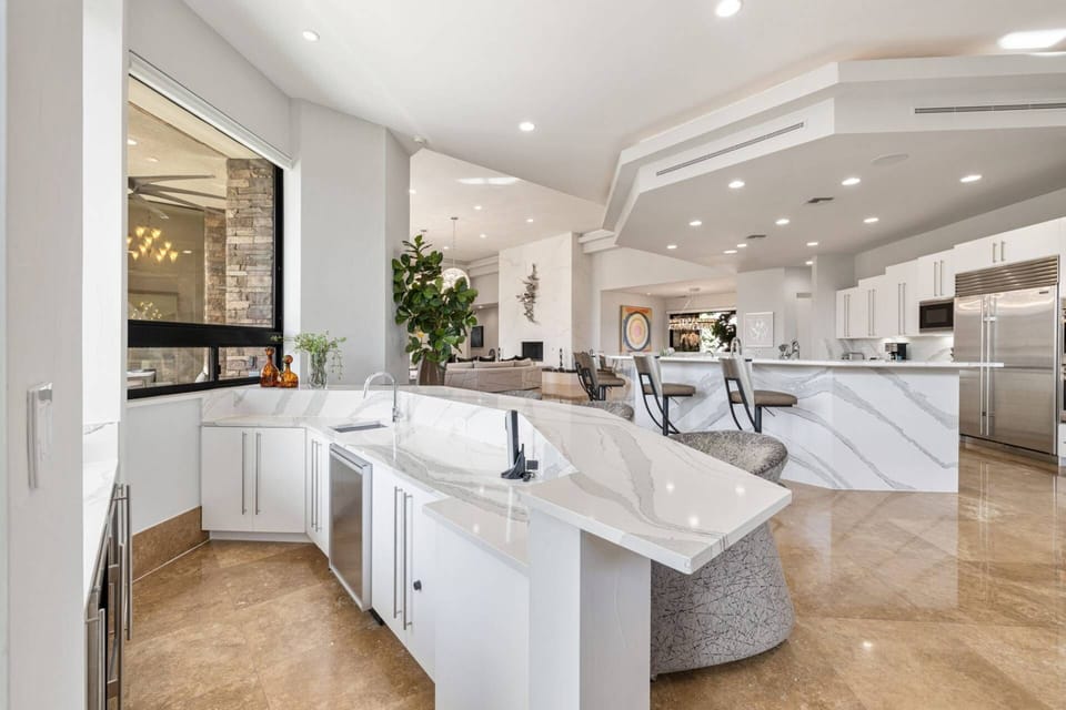 Built-in Bar with Seating