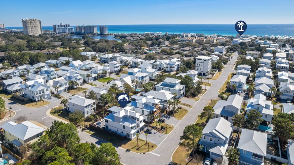 Nestled in a charming community, just moments from the turquoise shoreline.