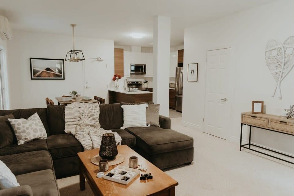 Our large and comfy sofa to relax after a busy day