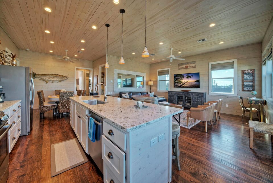 Breakfast counter.