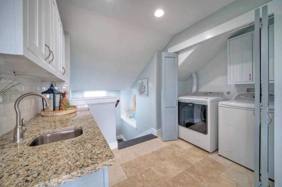 Laundry corner.