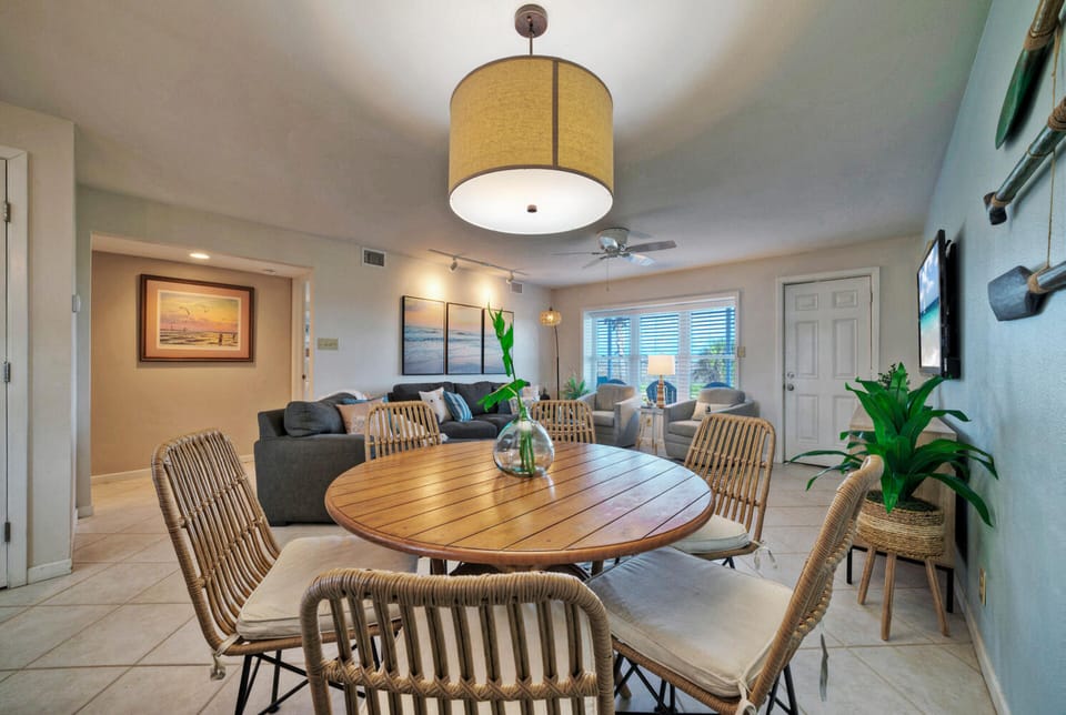 Rustic wooden dining charm.