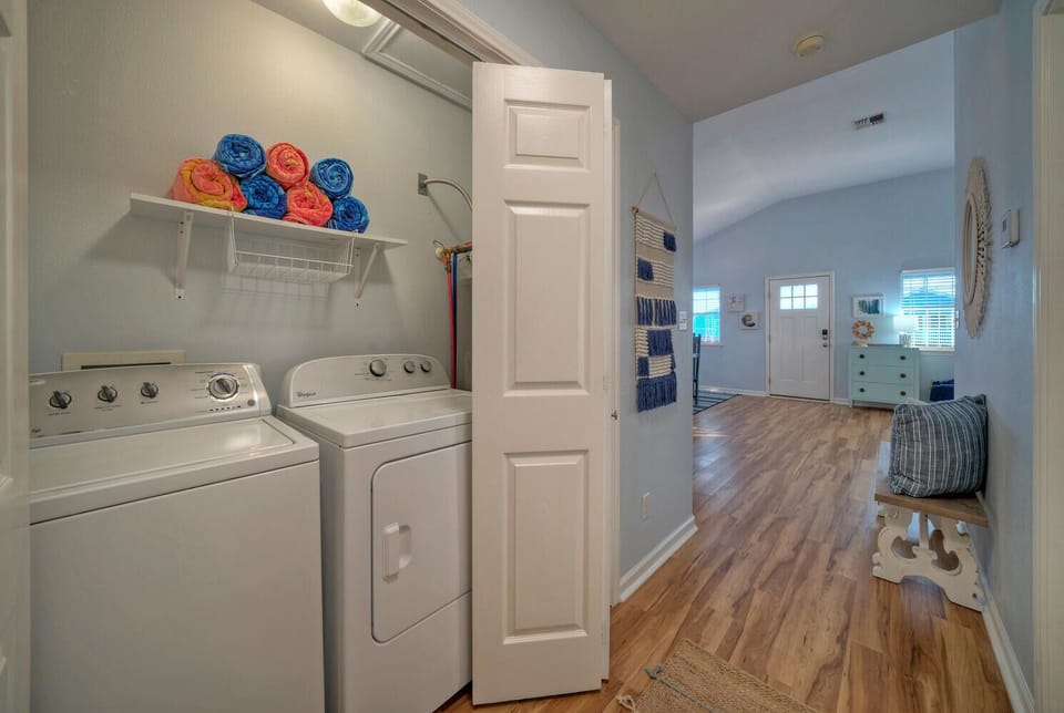 Laundry corner.