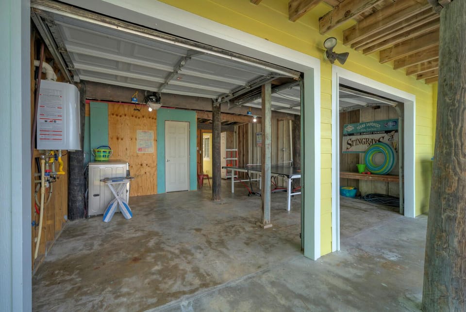 Garage space.