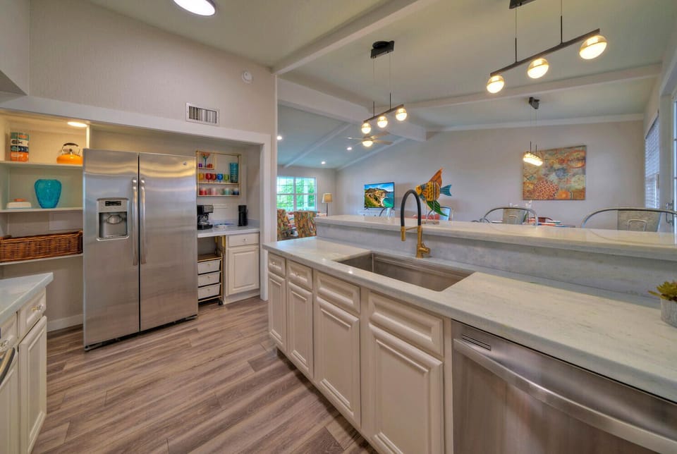 Modern chef's kitchen.