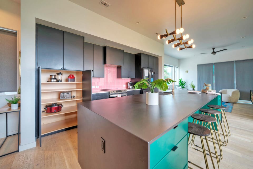 Fully-equipped kitchen.