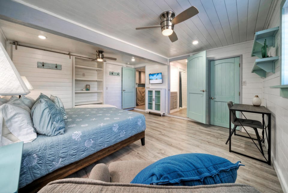Primary bedroom features a King bed.