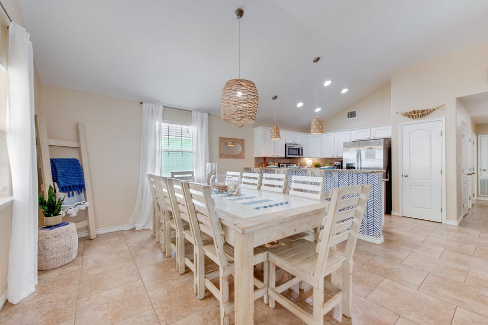 10-seater dining table.