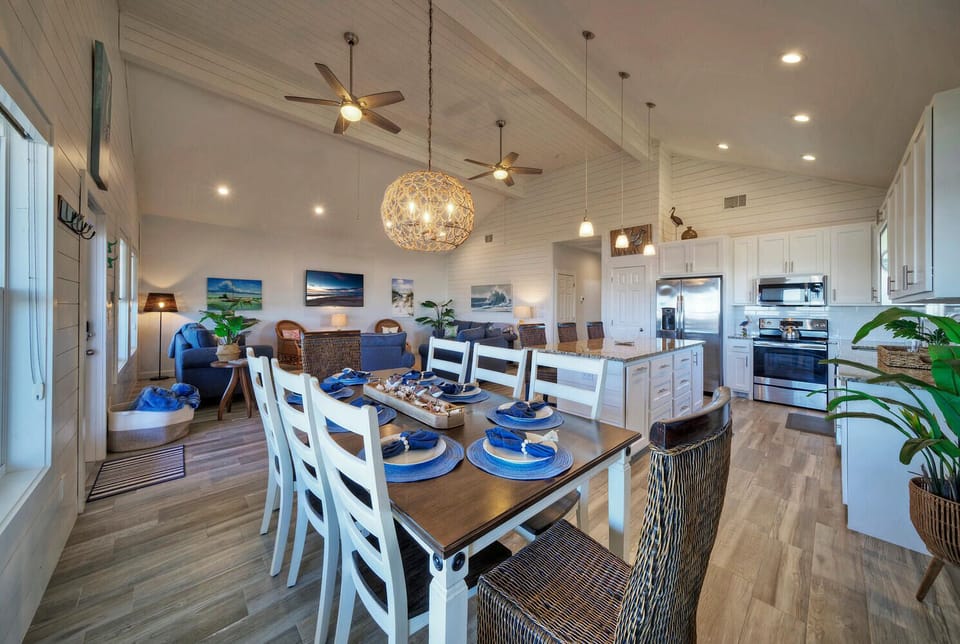 8-seater dining table.