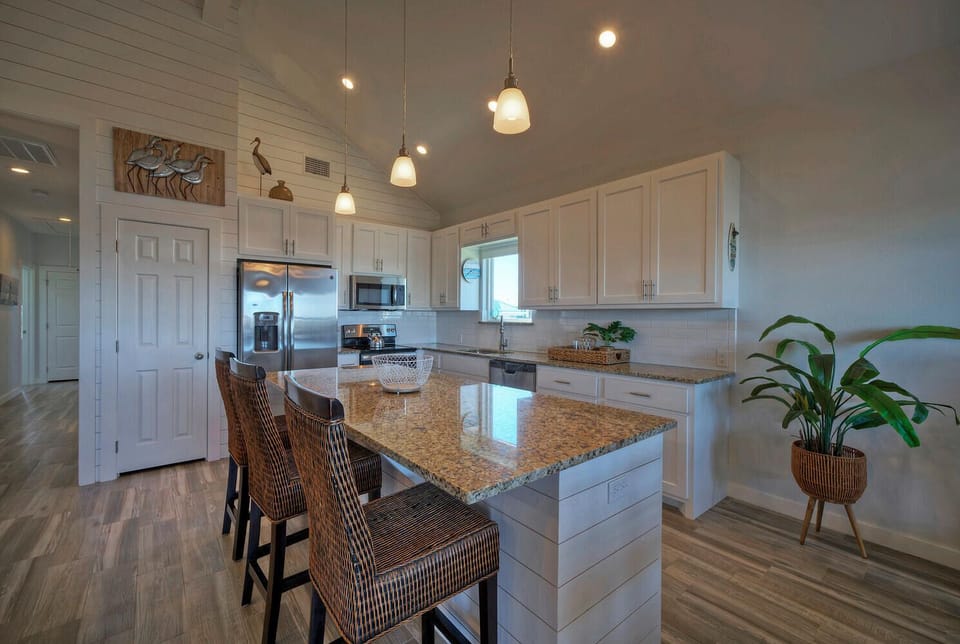 Kitchen island.