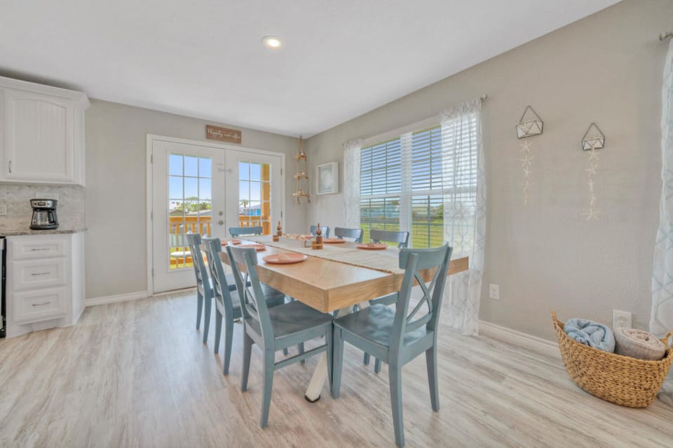 8-seater dining table.