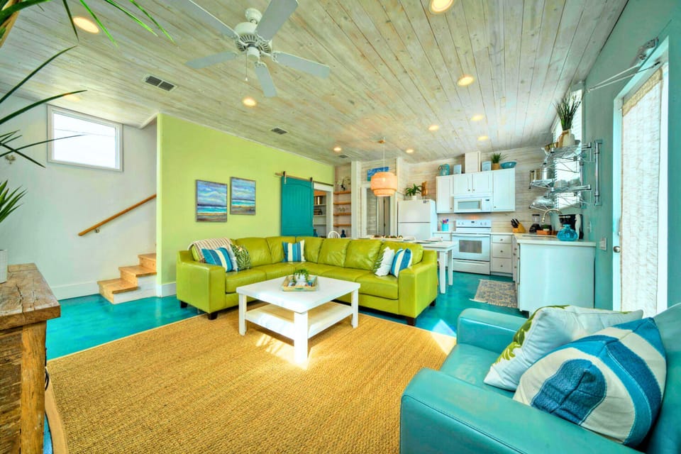 Open-concept space.