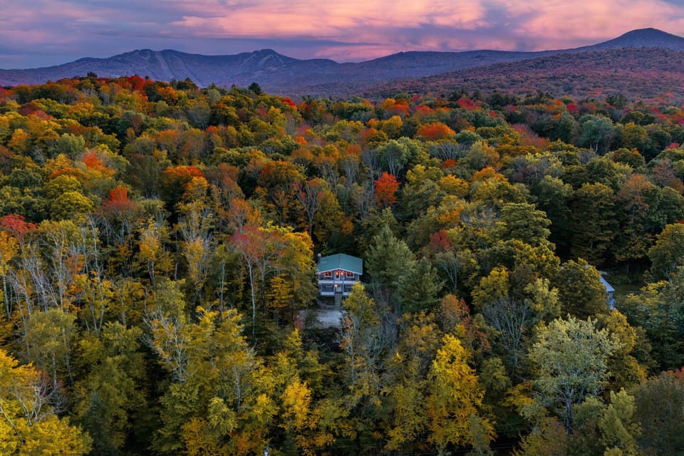 Enjoy privacy while located just 8 min from Killington base areas.