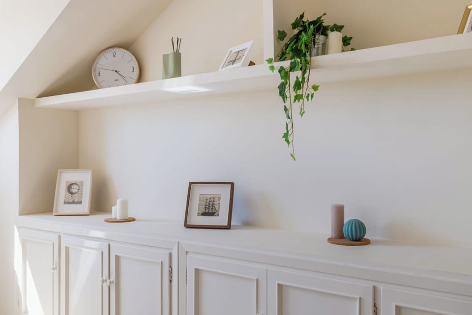 Shelving in Master Bedroom
