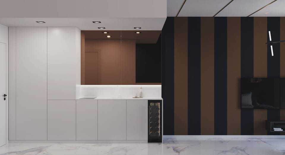 City Apartment | Private kitchenette | Full-size fridge, microwave, stovetop, dishwasher