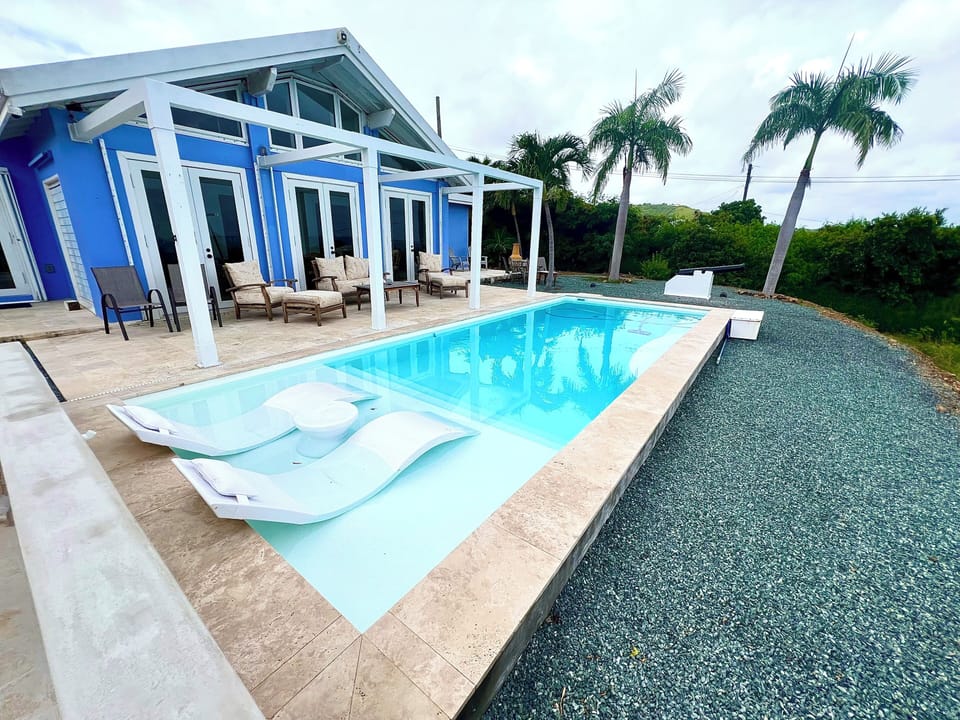 Enjoy paradise relaxing on our  loungers  while sipping your favorite beverage