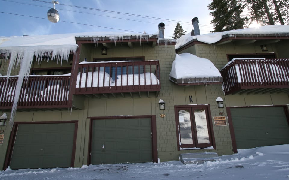 Mammoth gets lots of snow but no need to scrape the windshield!
