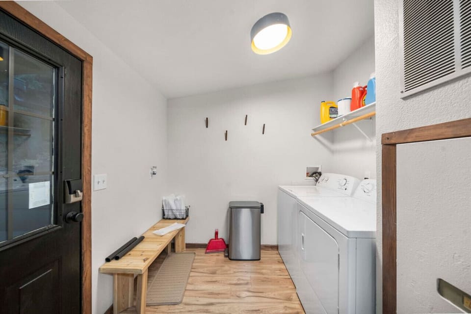 Washer and dryer ready to be used for your convenience during your stay.
