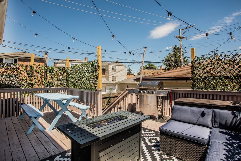 Grill food, laugh around the picnic table and enjoy the sunshine.