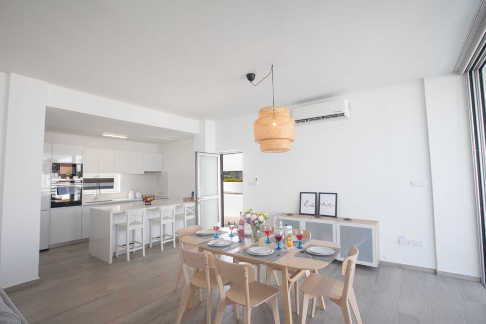 Dining area and kitchen