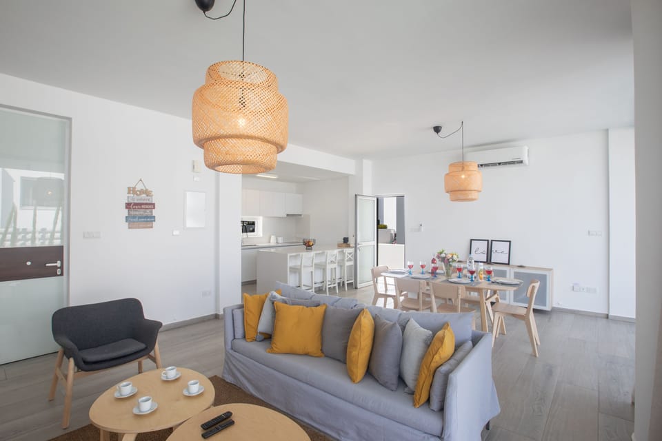 Modern open-plan ground floor living room, kitchen and dining area