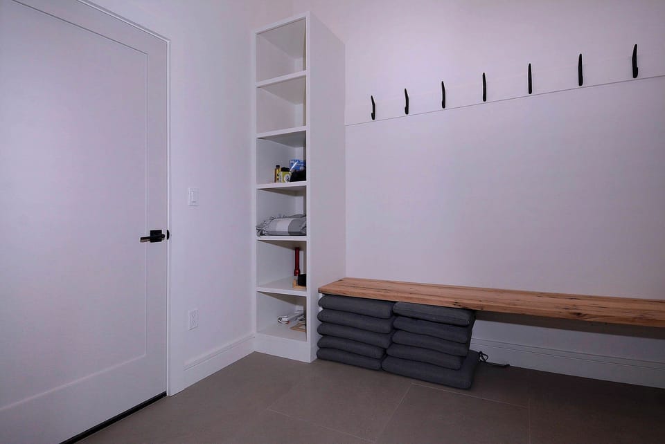 Mudroom off garage