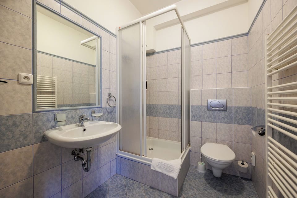 Shower, towels