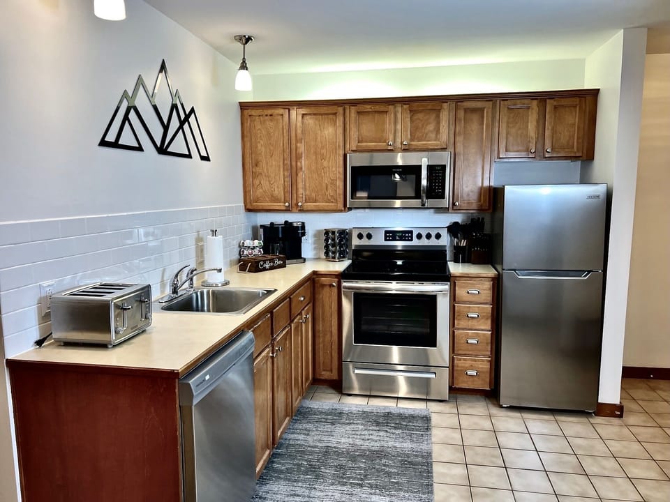 All new appliances highlight this fully stocked test 6kitchen.