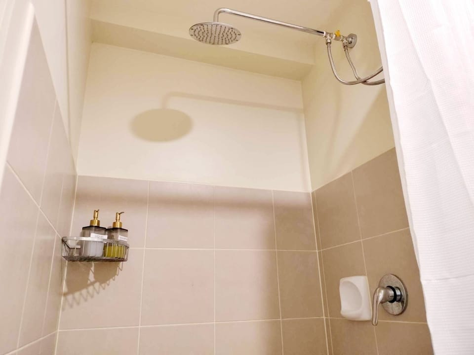 Apartment | Bathroom | Shower, hair dryer, towels