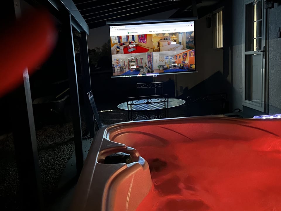 Hot Tub + Projector