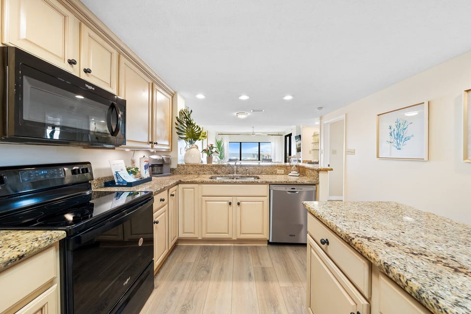 Spacious open concept kitchen