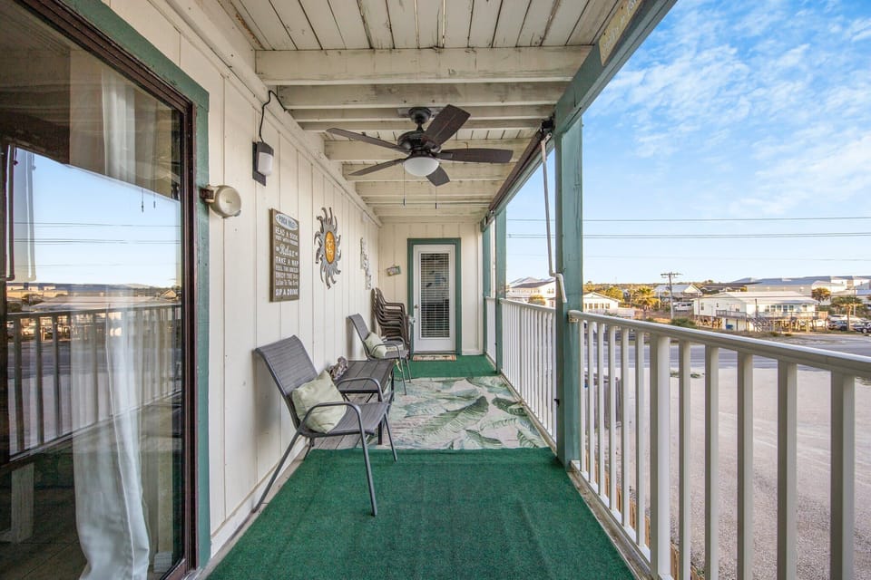 Private balcony.