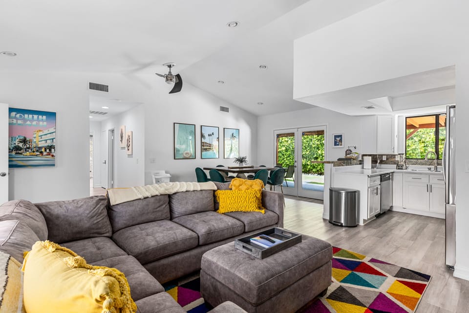 House | Living area | 60-inch flat-screen TV with digital channels