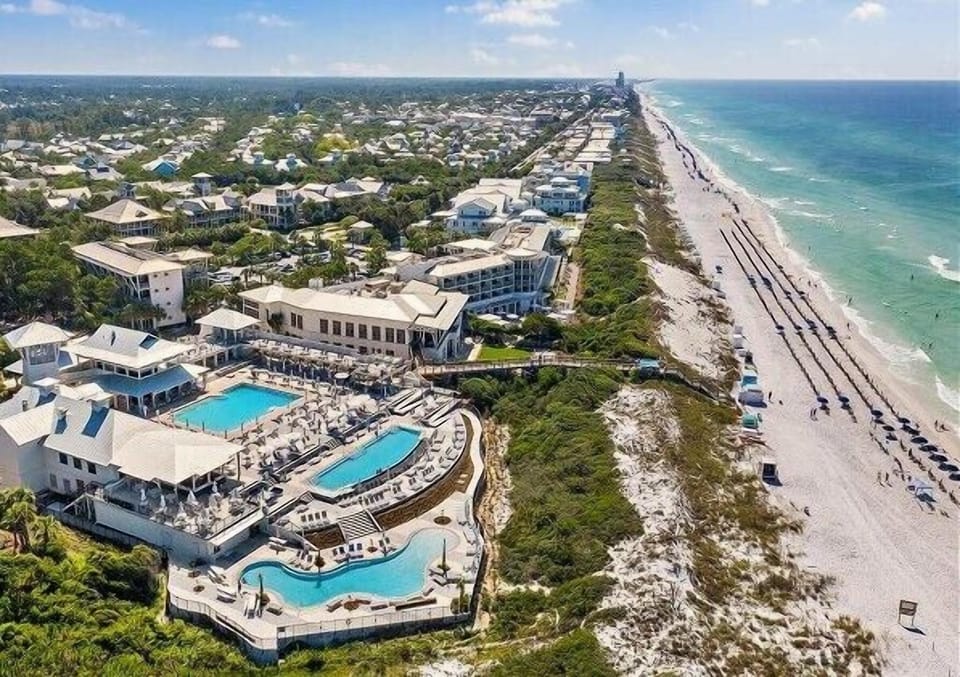 WaterColor Beach Club and Private Beach - multiple pools, sun decks and dining/cocktail options