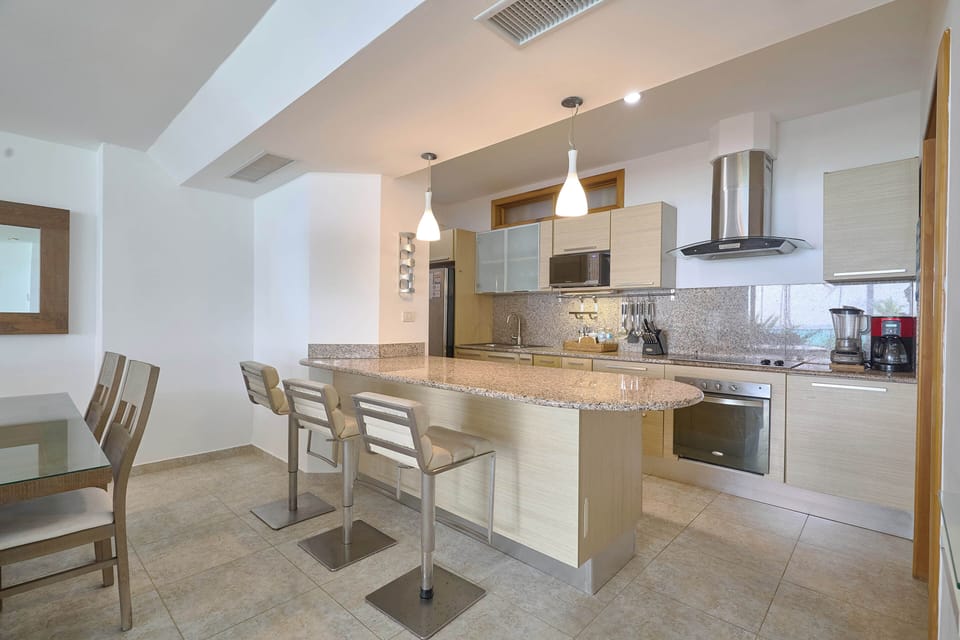Full kitchen includes washer and dryer, coffee maker, toaster, microwave, etc.