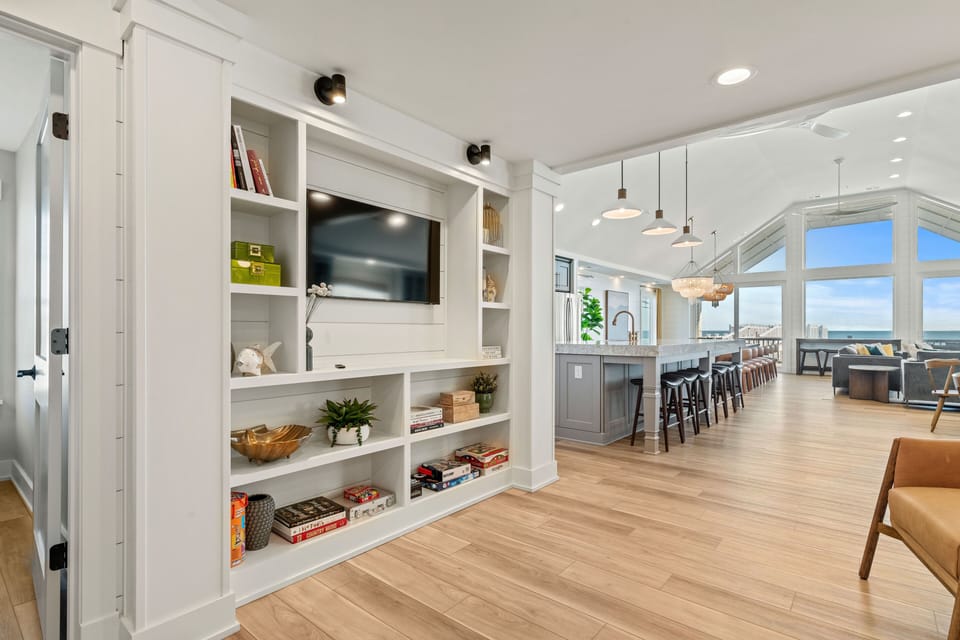Sitting Area and Bookshelf on Third Level