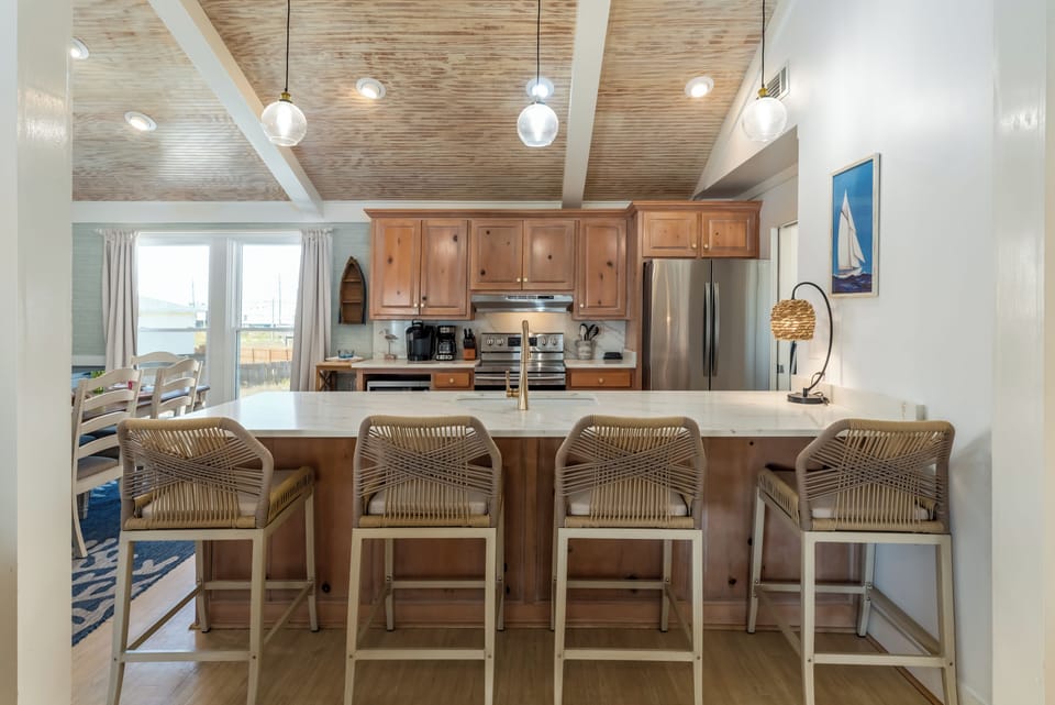 007 Feelin' Salty Kitchen Island Bar Seating
