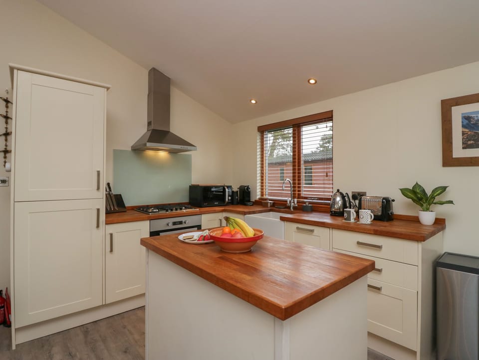 Fridge, dishwasher, electric kettle, toaster