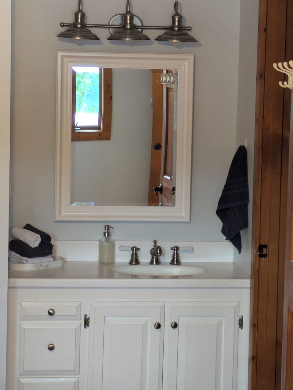 Bathroom & sink inside Master Bedroom.