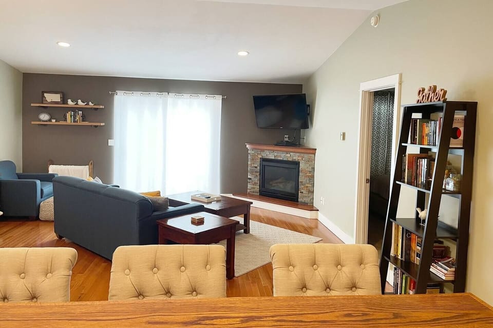 Stay connected with your friends and family while cooking via the open floorplan