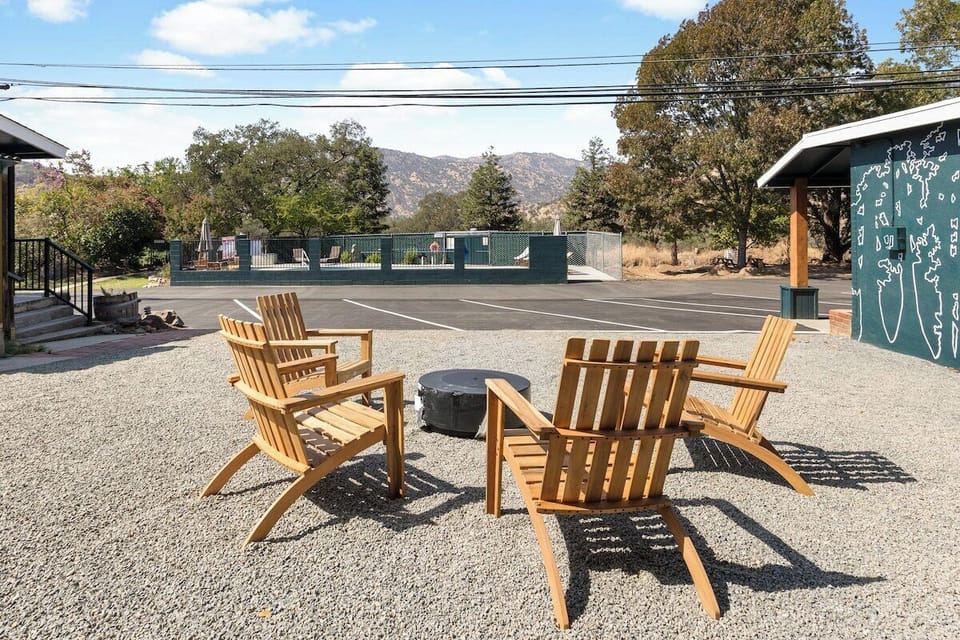 Fire pit and seating area 