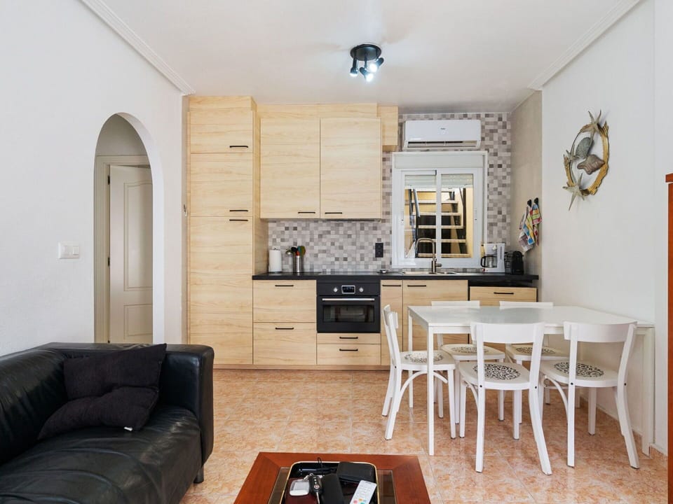 Furniture, Interior Design, Flooring, Floor, Wood, Kitchen, Table, Room, Ceiling, Lighting