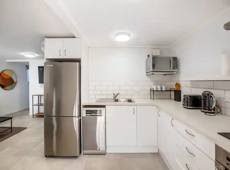 Apartment | Private kitchen | Full-size fridge, microwave, stovetop, dishwasher