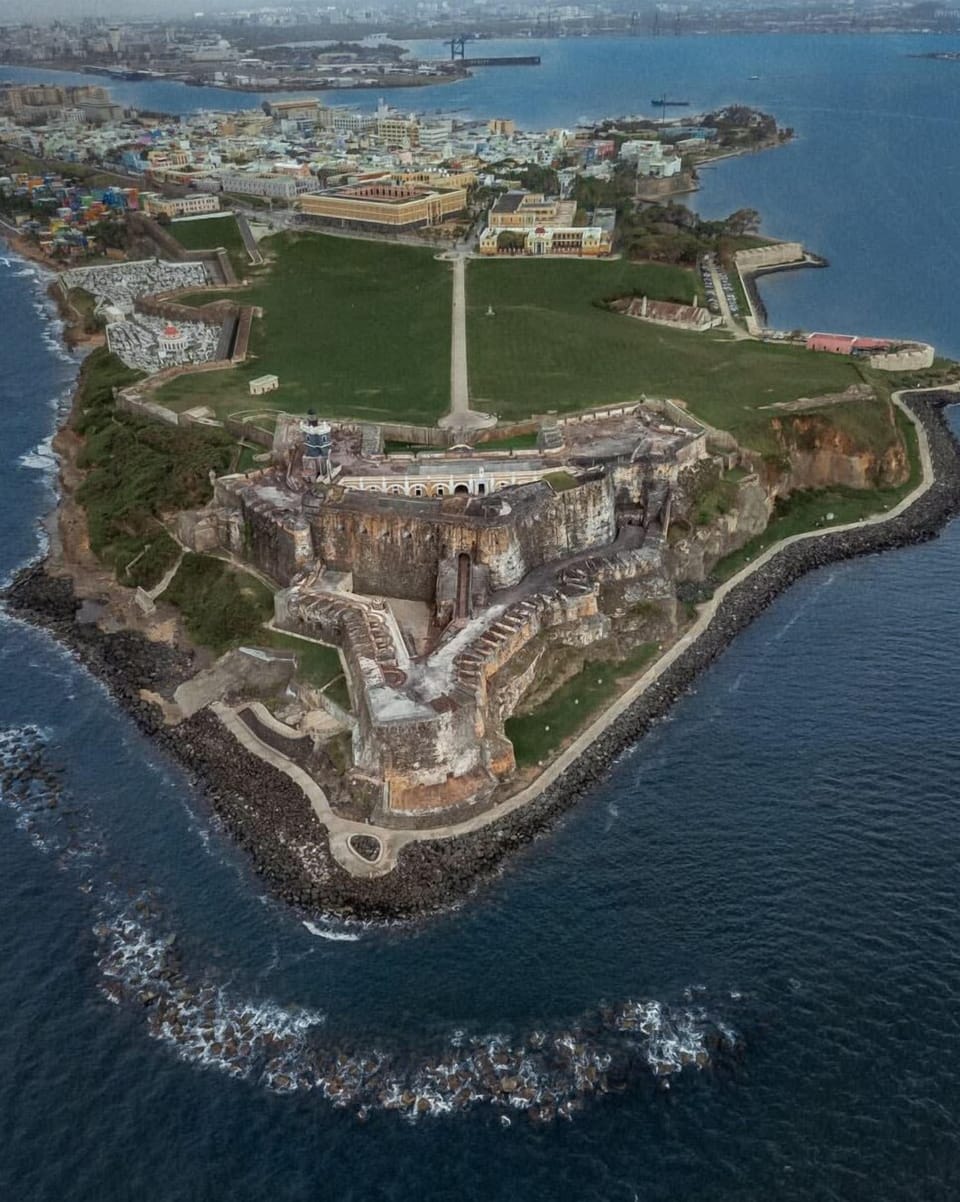 Aerial view of Old San Juan