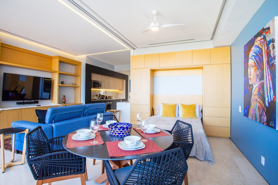 Dining table with seating for 4